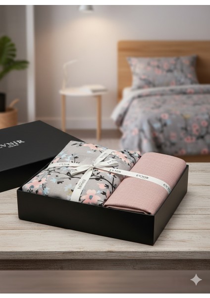 Japon Sakura Desenli Çift Kişilik Nevresim Takımı | %100 Pamuklu fiyatları