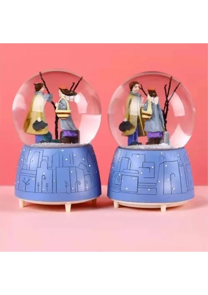 Işıklı Müzikli Kar Küresi