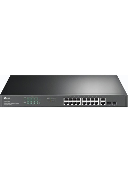 Tp-Lınk TL-SG1218MP 16 Port Gıgabıt+ 2X1GB RJ45/2XSFP Combo 250 Metre Poe Mesafe 250W Rackmount Swıtch