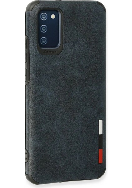 Ieg Samsung Galaxy A03S Kılıf Loop Deri Silikon - Lacivert modelleri
