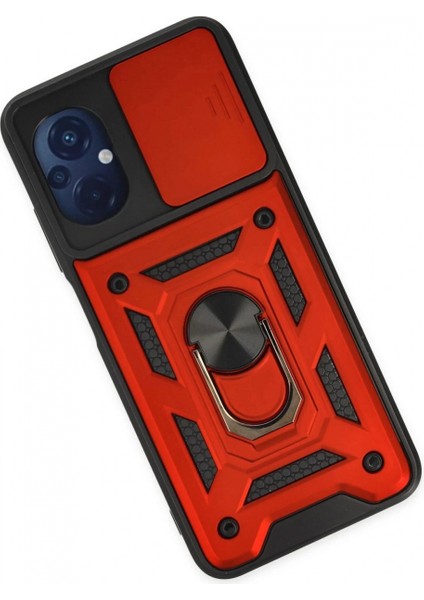 Ieg Xiaomi Poco M5 Kılıf Pars Lens Yüzüklü Silikon - Kırmızı modelleri