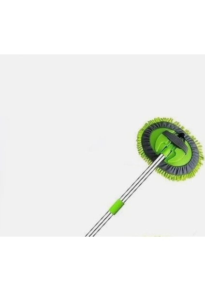 Sihirli Mop Araba Yıkama Fırçası Mikrofiber Bezli Teleskopik Saplı