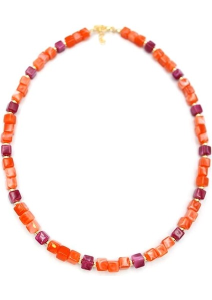 Akrilik Kolye - Turuncu fiyatları