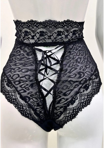 Siyah Dantelli Yüksek Bel Külot VENÜS-K1013 fiyatları