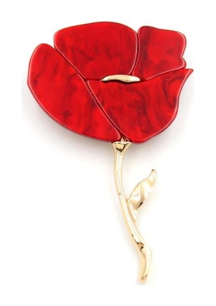 Gelincik Broş - Kırmızı fiyatları