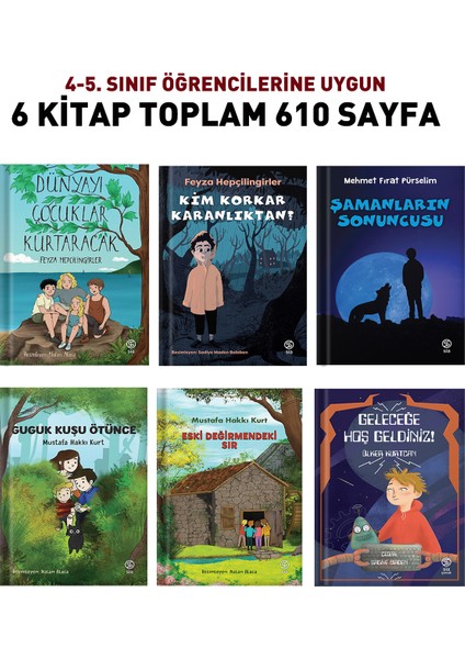 4-5. Sınıf Için Okuma Kitapları 6 Kitap 610 Sayfa