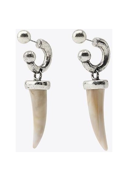 Fildişi Küpe - Gümüş