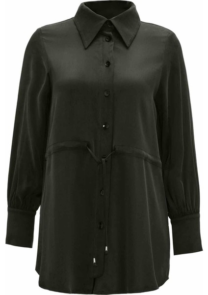 T26K-3001 Mıssdalıda Bağcıklı Cupro Gömlek fiyatları