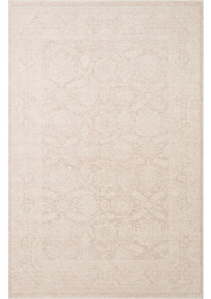 Harmoni 01 Cream Vintage Eskitme Desenli Yumuşak Dokulu Şık Mutfak Koridor Salon Halısı