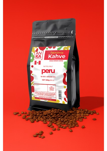 Peru Nitelikli Taze Öğütülmüş Filtre Kahve 250 G – %100 Arabica Single Origin
