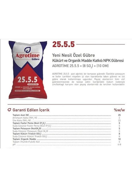 Çim Bakım Gübresi