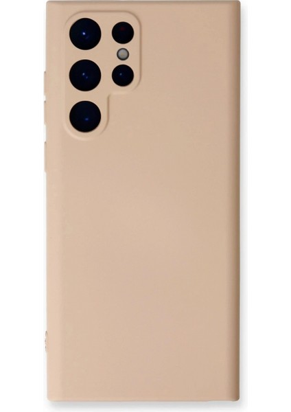 Ieg Samsung Galaxy S23 Ultra Kılıf Nano Içi Kadife Silikon - Pudra