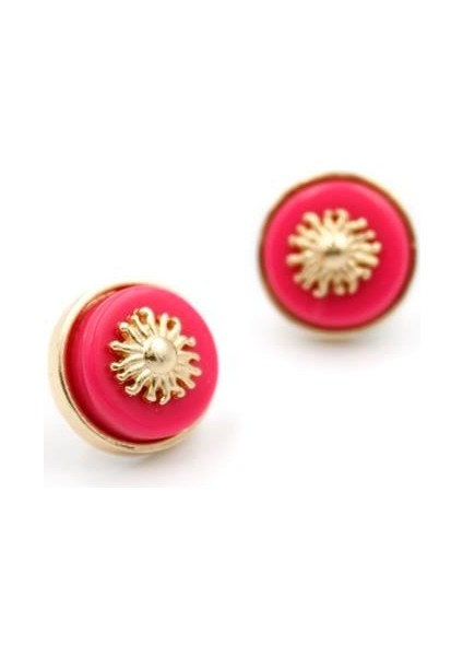 Güneş Küpe - Pembe