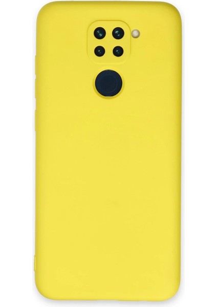 Xiaomi Redmi Note 9 Kılıf Nano Içi Kadife Silikon - Sarı