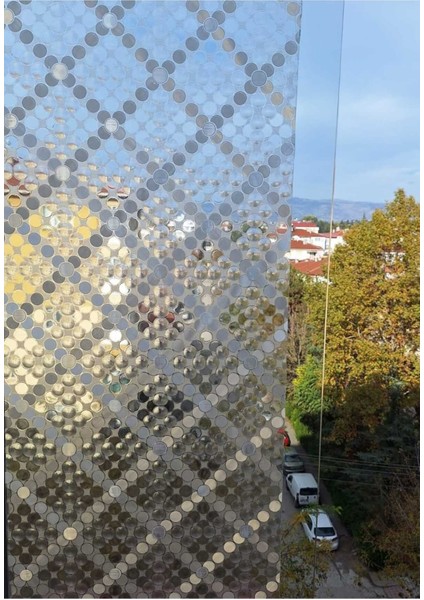 Cam Filmi Kaplama Statik Folyo Buzlu Desenli Duşa Kabin Pencere Ofis Dekorasyon