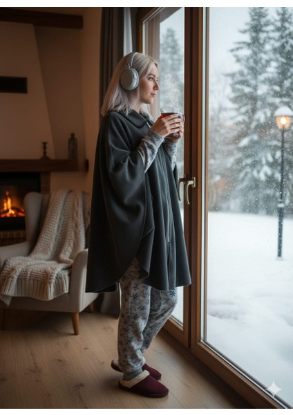 MYMİSİY Polar Panço Boy 90 cm Standart Beden (36--60) fırsatları