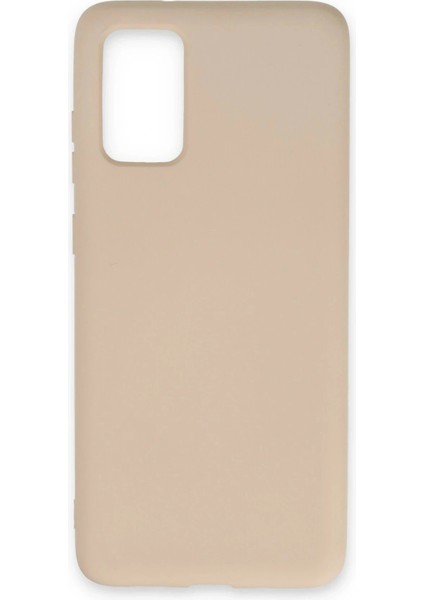 Samsung Galaxy S20 Kılıf Nano Içi Kadife Silikon - Pudra