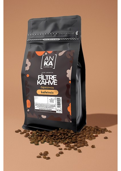 Kafeinsiz Filtre Kahve 200G – %100 Arabica, Yumuşak Içim, Dengeli Aroma