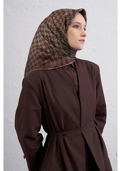 Klasik Desenlitwill Ipek Eşarp -2025/2026 -9434D 34