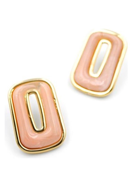 Taşlı Küpe - Pembe