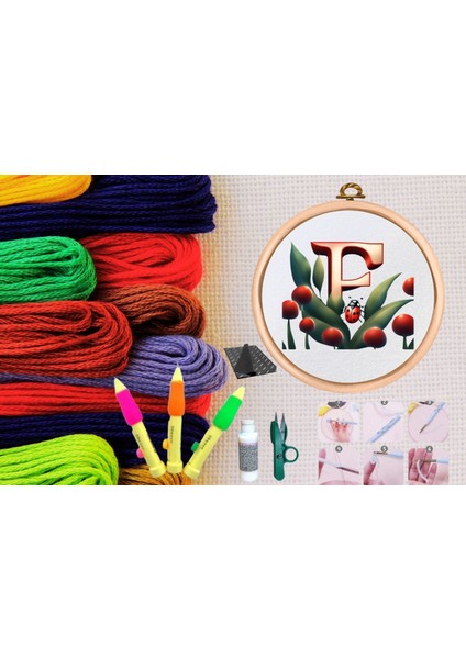 punch seti nakış seti kasnaklı kendin yap seti seri 67