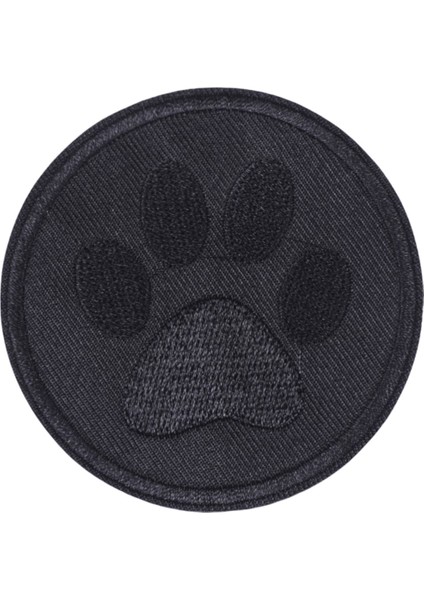 aplike ütü ıle yapışan siyah pati arma 5 cm