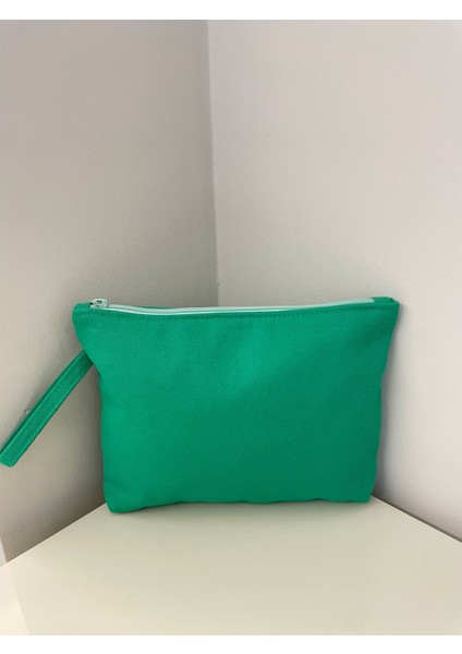 Gabardin Kumaştan Portföy Çanta-Yeşil Düz fiyatları