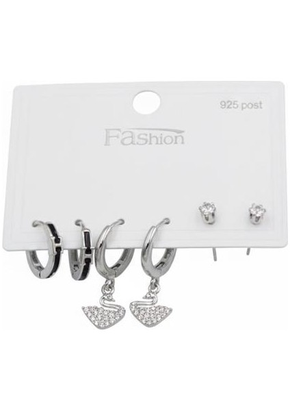 Çoklu Kuğu Küpe - Gümüş fiyatları