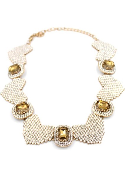 Taşlı Kalp Kolye - Altın fiyatları