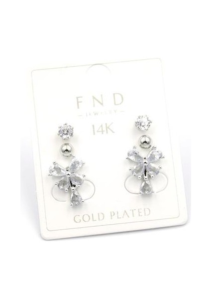 Çoklu Kelebek Küpe - Gümüş