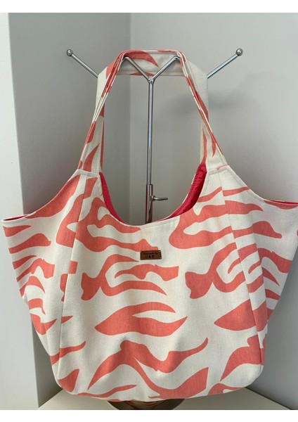 Pamuk Gabardin Heybe Çanta-Narçiçeği Zebra Desen fiyatları