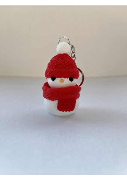 - Kardan Adam Click Anahtarlık – Fidget Toy, 3D Baskı, Dokulu Bere & Atkı, Sevimli Tasarım modelleri