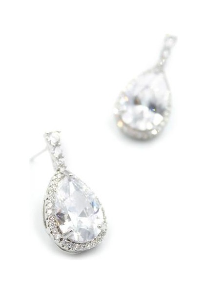 Zirkon Taşlı Küpe - Gümüş fiyatları