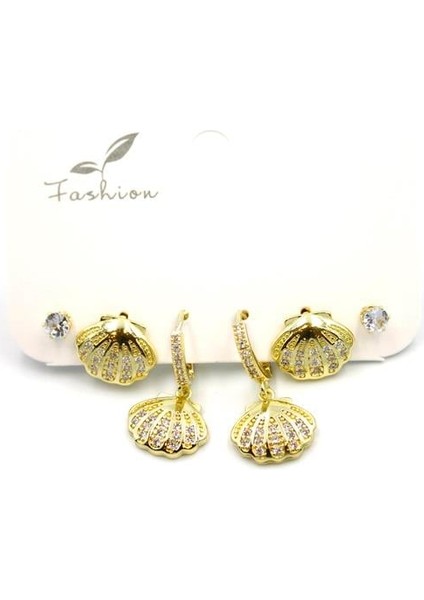 Çoklu Deniz Kabuğu Küpe - Altın fiyatları