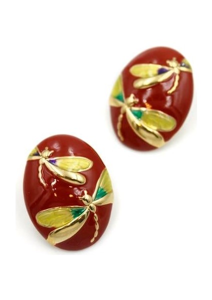 Yusufçuk Küpe - Kırmızı