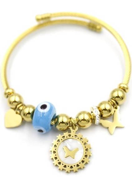 Kelebek Charm Bilezik - Altın