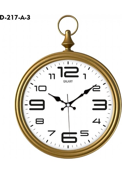D-217-A-3 Dekoratif Köstekli Duvar Saati