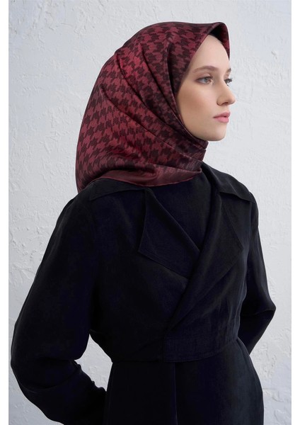 Klasik Desenlitwill Ipek Eşarp -2025/2026 -9434D 80