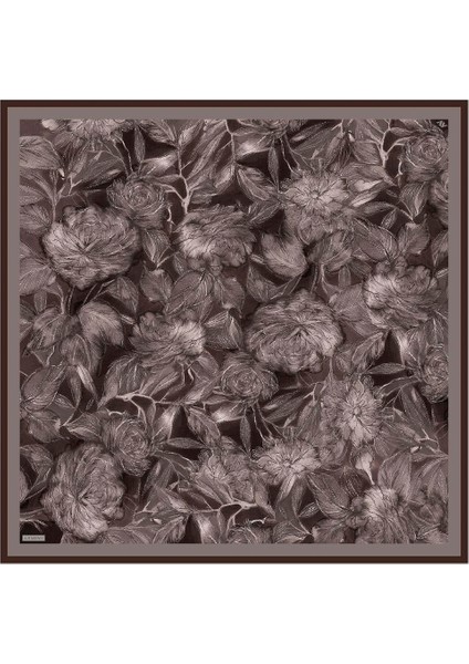 Çiçek Desenli Twill Ipek Eşarp -2025/2026 -9409D 82 fırsatları