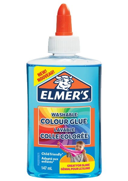 Elmers Şeffaf Renkli Yapıştırıcı Mavi 147 ml 2109485