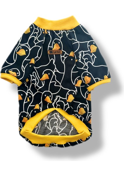 Kaz Desenli Köpek T-Shirt