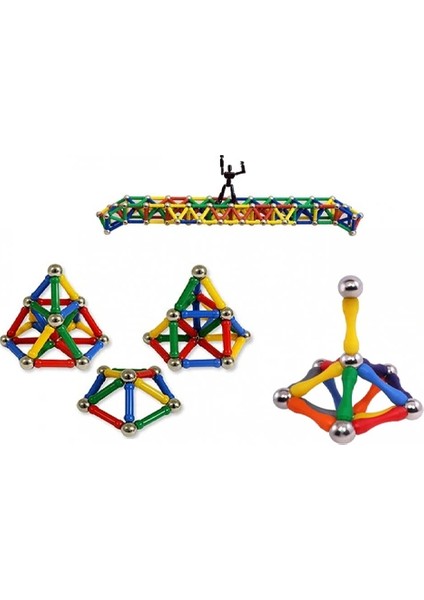 Magnastix 148 Parça Manyetik LEGO Seti modelleri