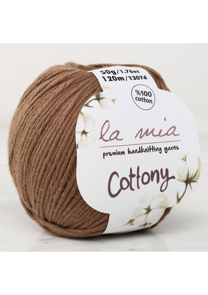 la mia cottony açık kahverengi bebek el örgü ıpi - p23-l199 - 33655