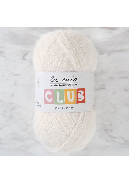 la mia club ekru el örgü ıpi - 602