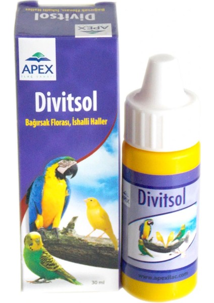 Kuşlar Için - Apex Divitsol Bağırsak Florası (Ishal Için)