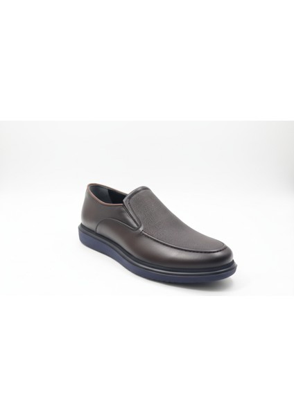 GR0433 Hakiki Deri Topuksuz Günlük Kullanım Rahat Hafif Eva Taban Delikli Casual Kahverengi Klasik Ayakkabı modelleri