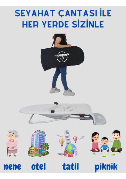 Premium Cotton Ana Kucağı + Oyuncak Aparatı Ve Seyehat Çantası