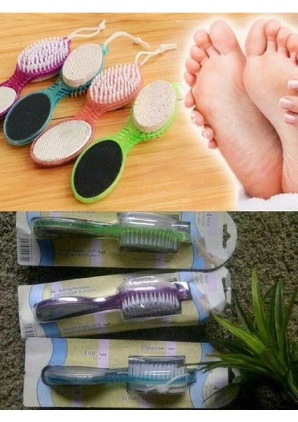 Törpülü Fırçalı Topuk Taşı - 4in1 fırsatları