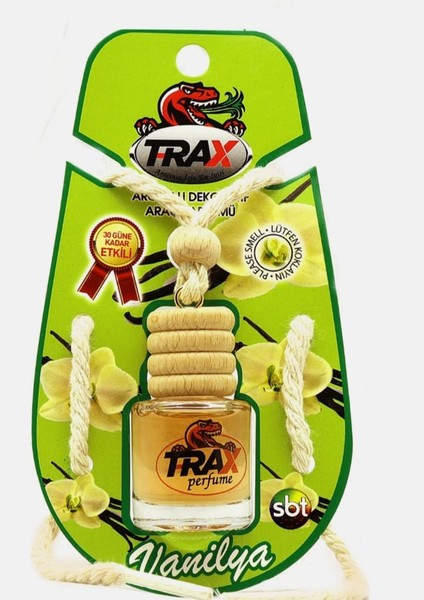 Trax Vanilya Kokulu Ayna Asmalı Ferah Oto Parfümü Uzun Süre Kalıcı Etkin Koku 8ml