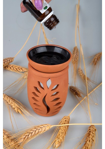 Yaprak Model El Yapımı Çömlek Buhurdanlık Tütsülük fırsatları